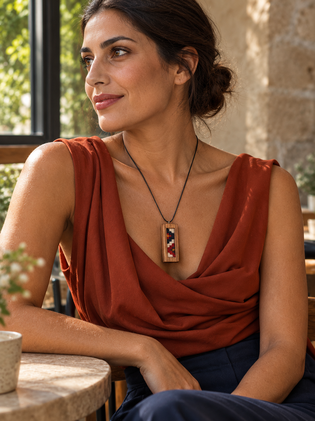 Violet Garden Kilim Necklace