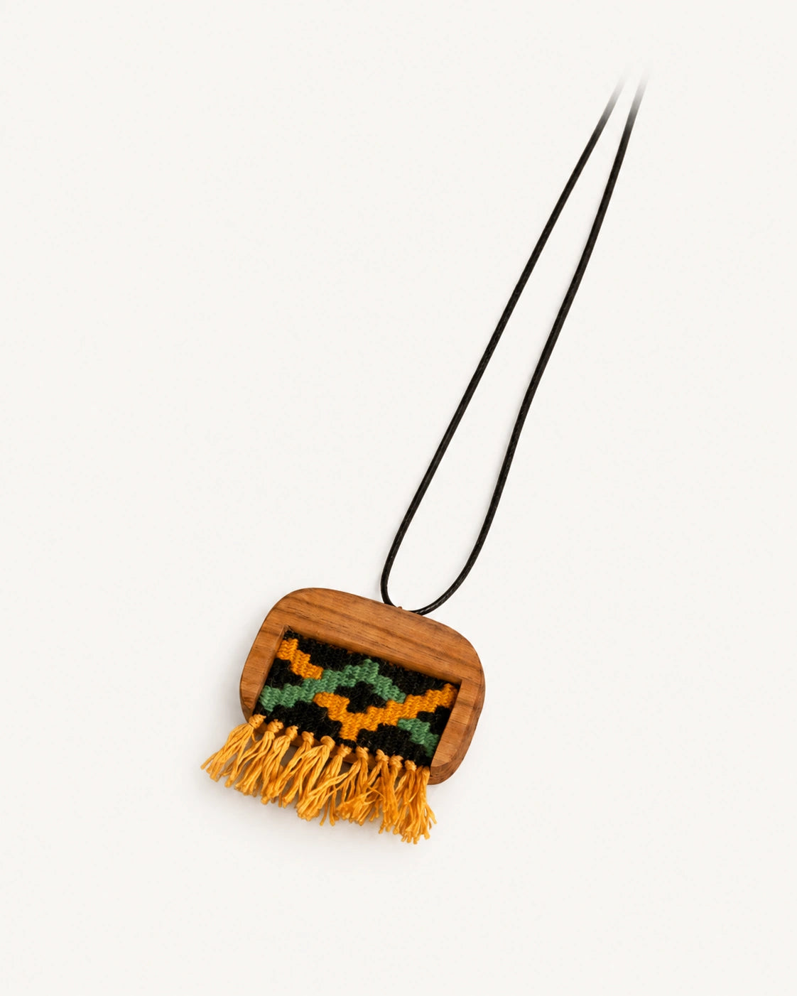 Citrus Zigzag Kilim Necklace